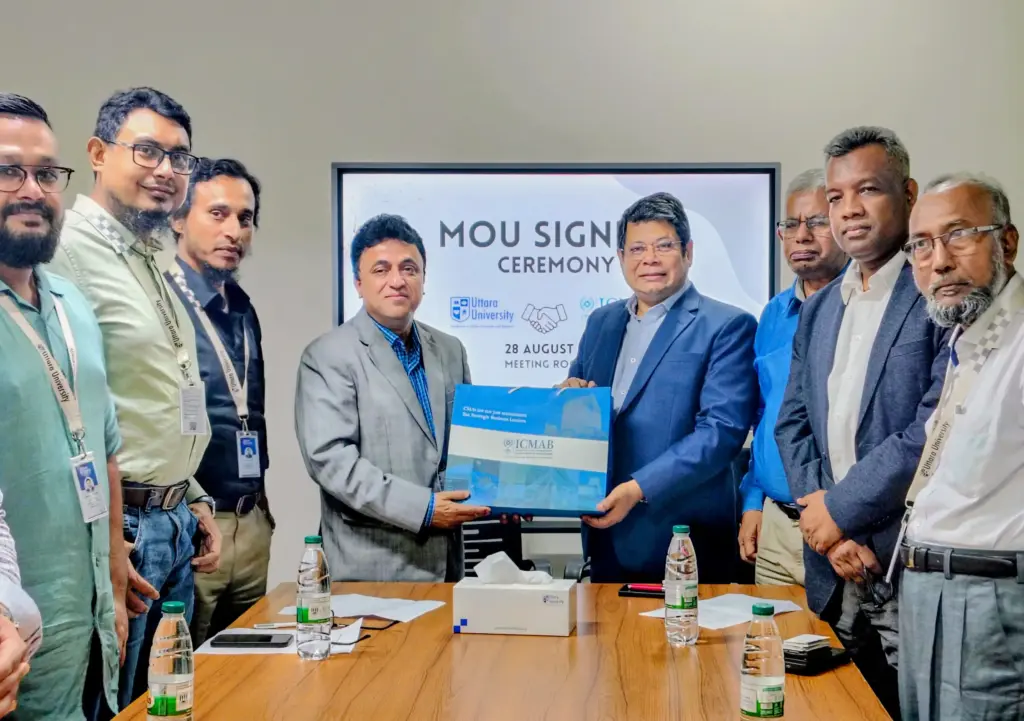 Uttara University Signs MoU with ICMAB to Strengthen Professional Collaboration