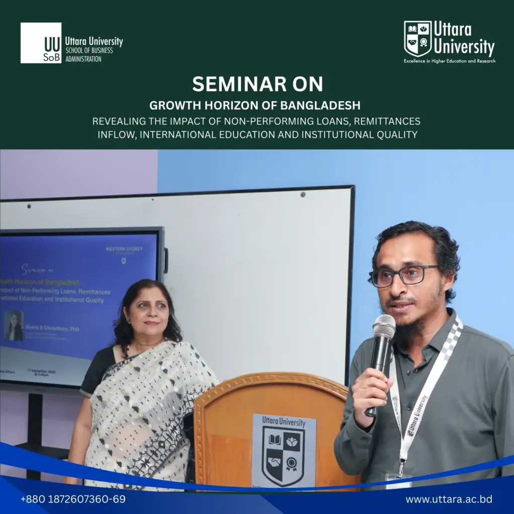 Seminar on “Growth Horizon of Bangladesh” Held at Uttara University