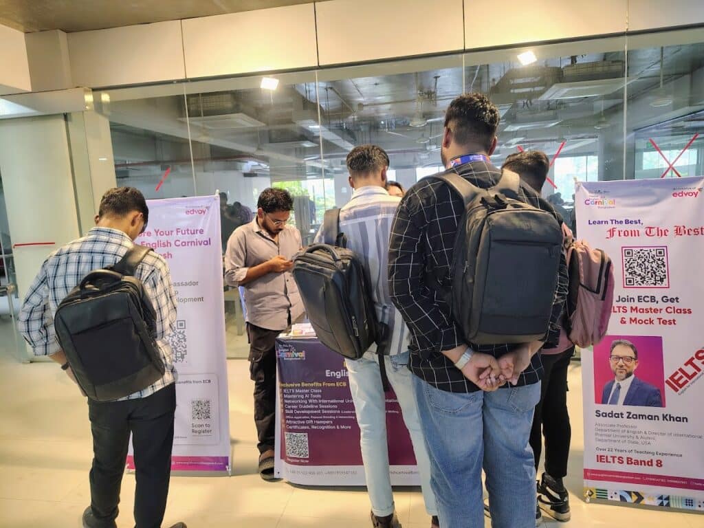 Booth Camp by English Carnival Bangladesh at Uttara University