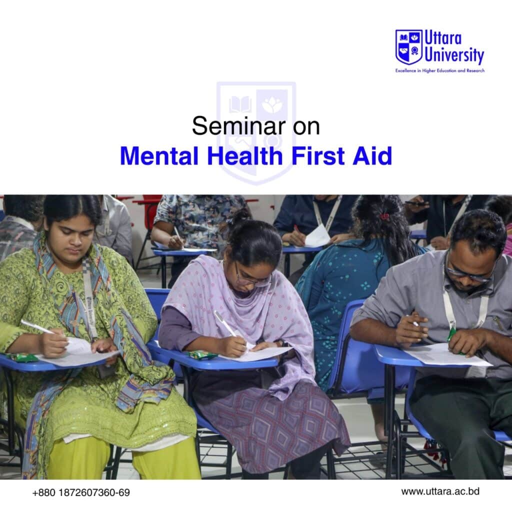 Mental Health First Aid Seminar for Faculty at Uttara University
