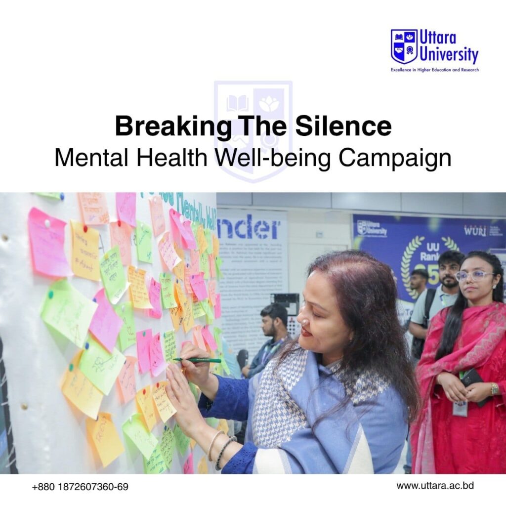 Uttara University Honours “Champions of Hope” as Part of Month-Long Mental Health Campaign