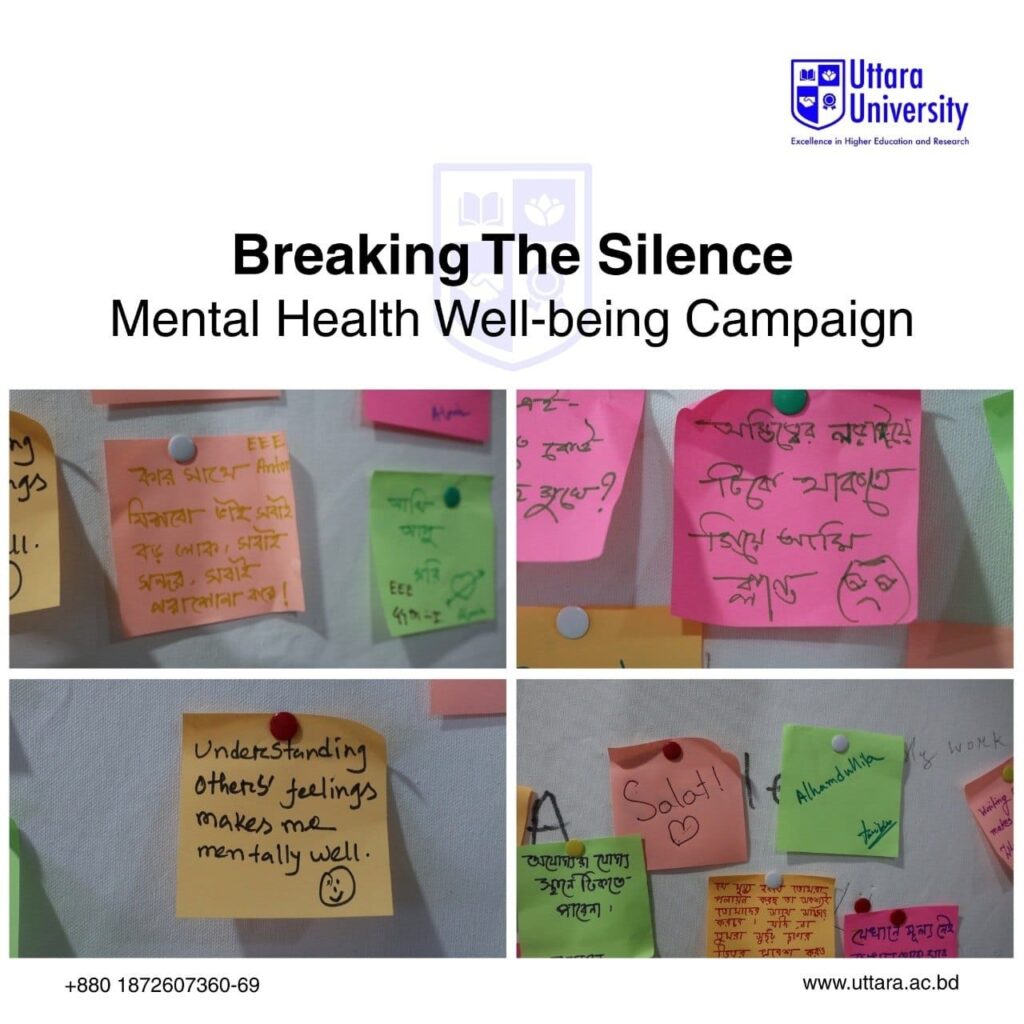 Uttara University Honours “Champions of Hope” as Part of Month-Long Mental Health Campaign