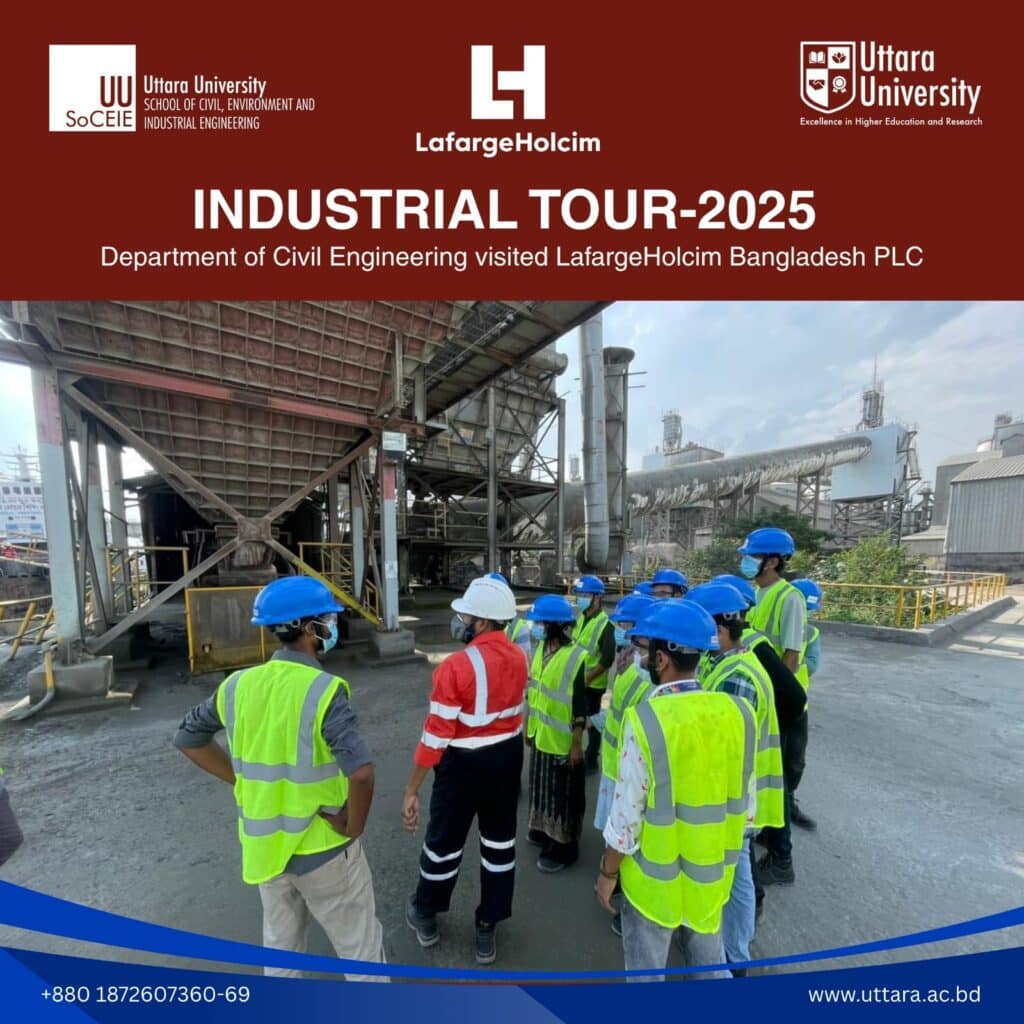 Uttara University Civil Engineering Students Visit LafargeHolcim Bangladesh PLC