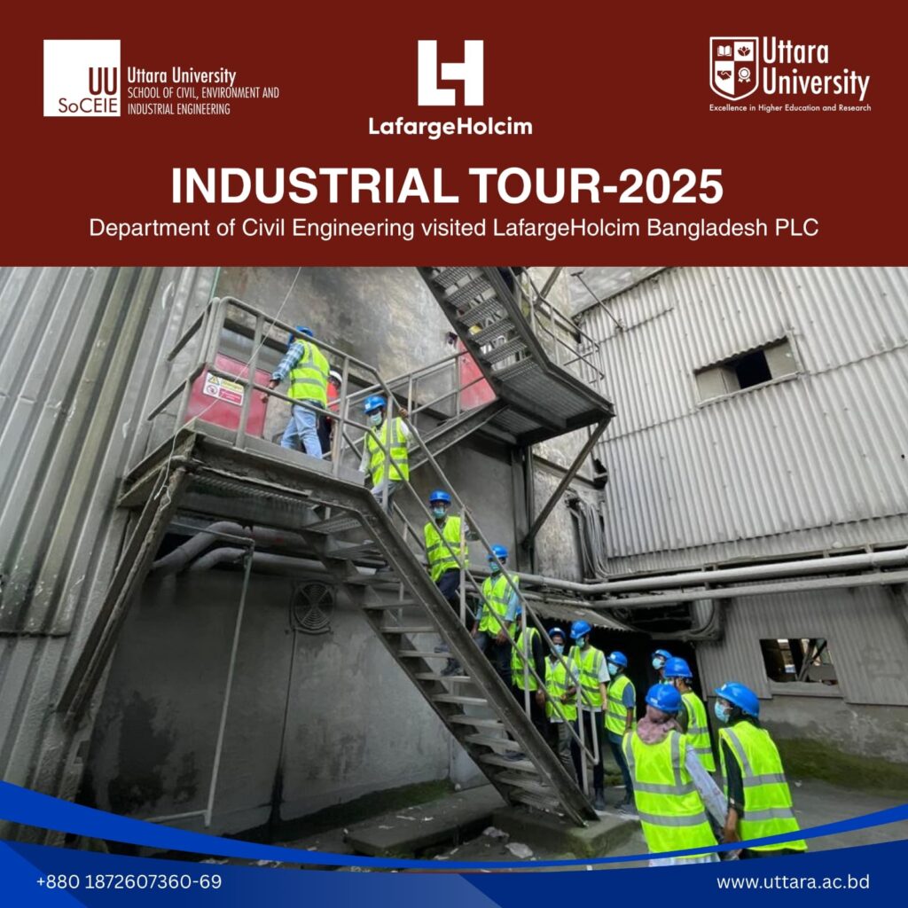 Uttara University Civil Engineering Students Visit LafargeHolcim Bangladesh PLC