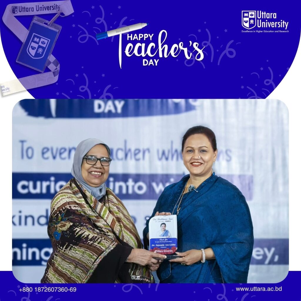 Uttara University Celebrates Teachers’ Day with Gratitude and Joy