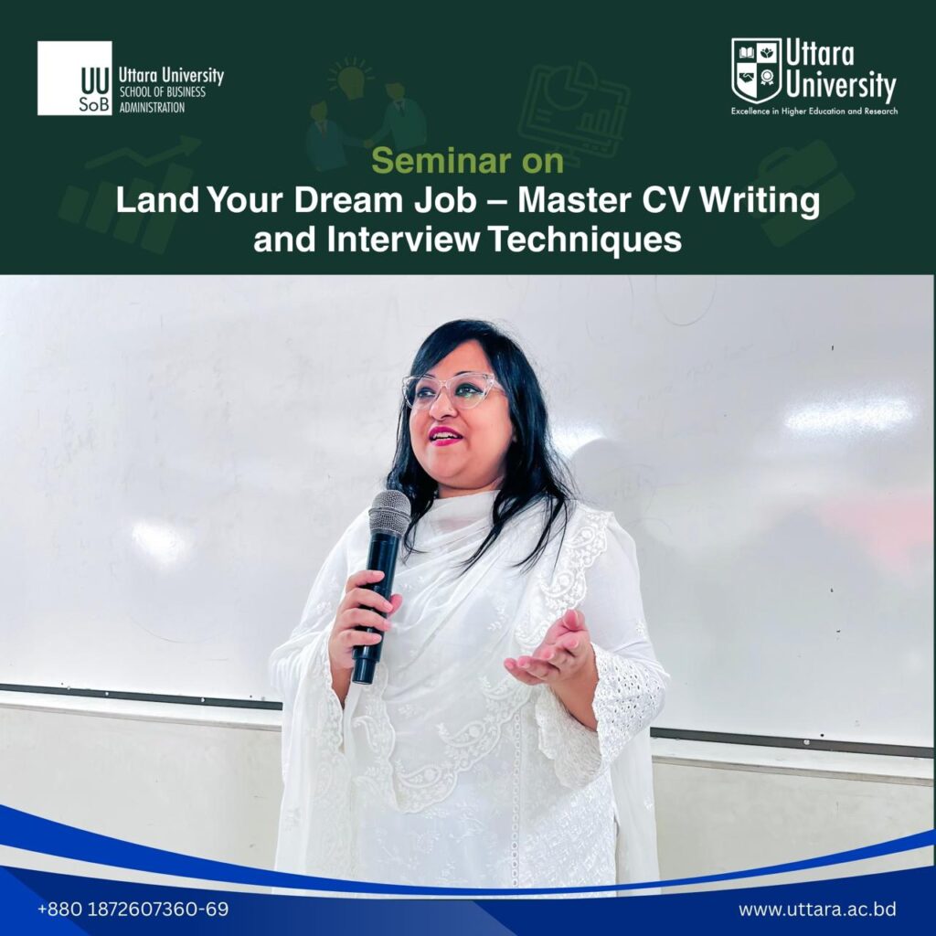 Seminar on “Land Your Dream Job – Master CV Writing and Interview Techniques”