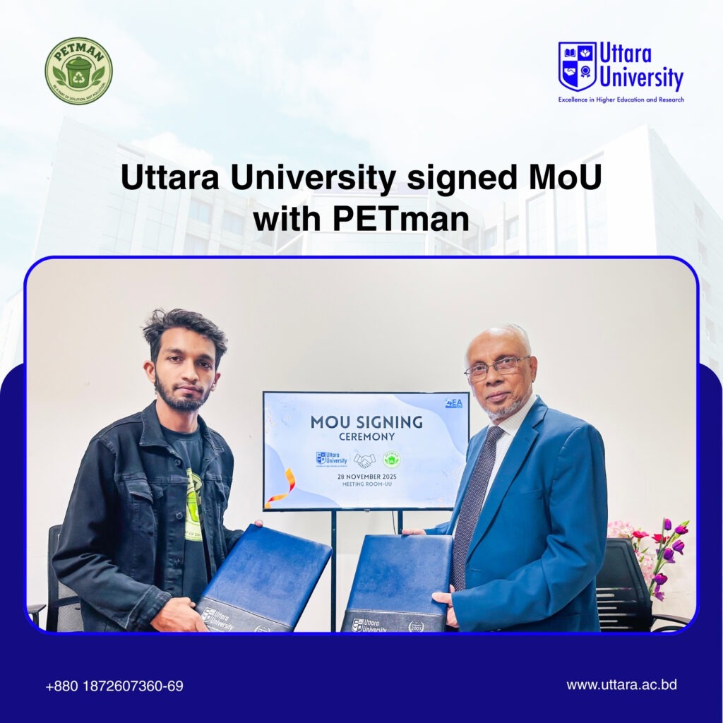 Uttara University Signs MoU with PETman to Advance Campus Sustainability