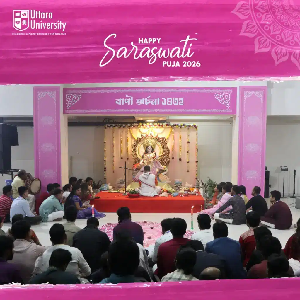 Saraswati Puja 2026 Observed at Uttara University