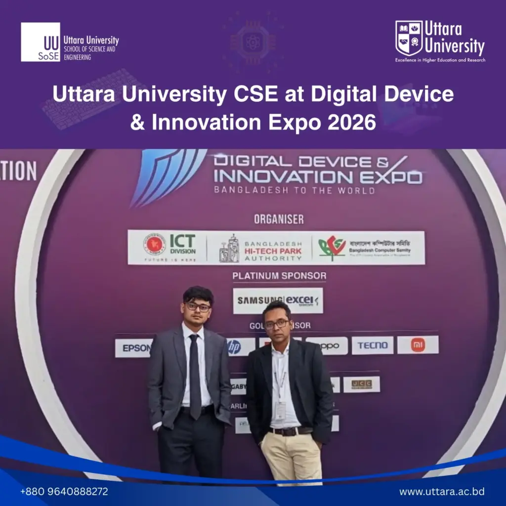 Uttara University CSE Shines at Digital Device & Innovation Expo 2026