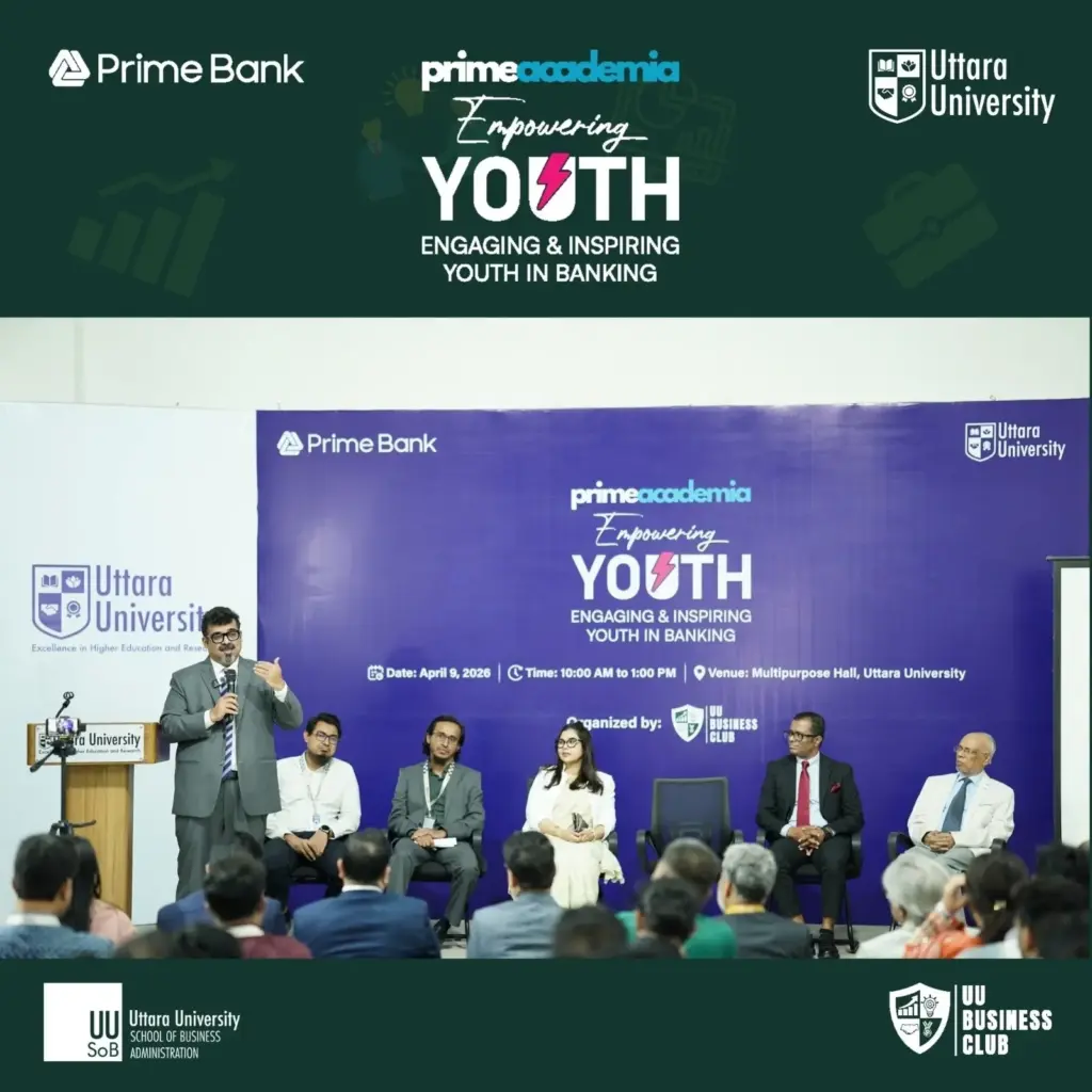 Uttara University Organized Financial & Career Literacy Program 2026 in Collaboration with Prime Bank