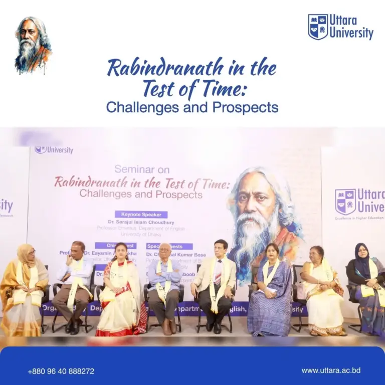 Special Seminar Titled “Rabindranath in the Test of Time: Challenges and Prospects” Held at Uttara University