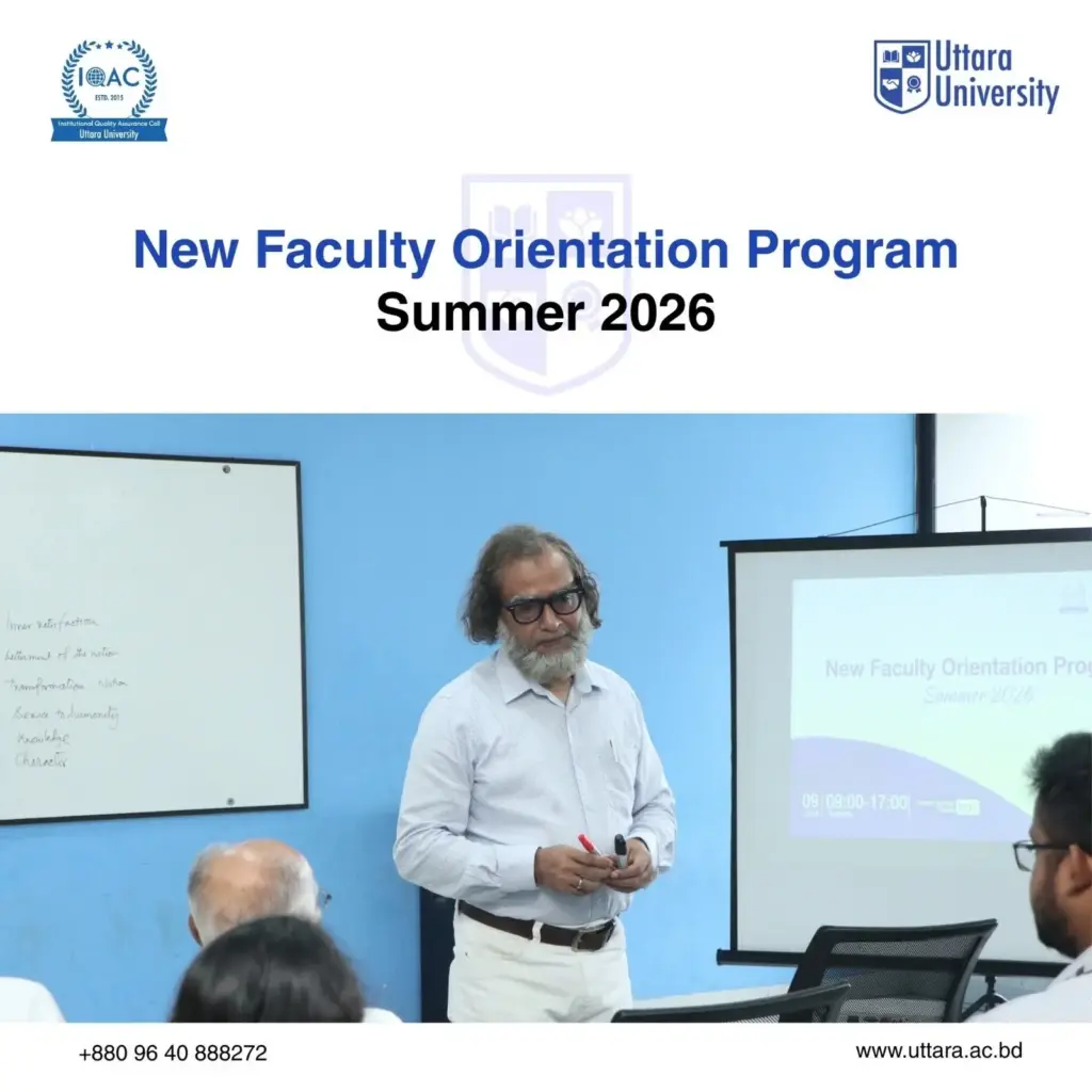 Uttara University Organizes New Faculty Orientation Program