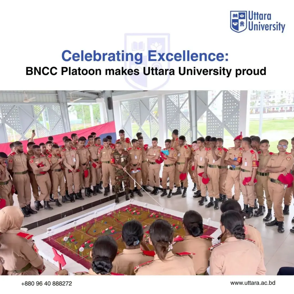 Uttara University Celebrates the Success of Its BNCC Platoon