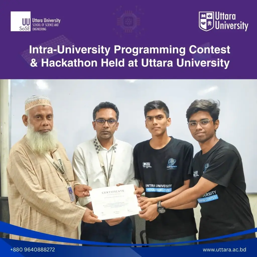 Coding Brilliance and Innovation Take Center Stage at Uttara University’s Code_Sphere 2026
