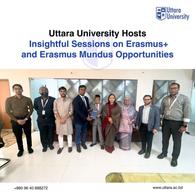 Uttara University Hosts Insightful Sessions on Erasmus+ and Erasmus Mundus Opportunities