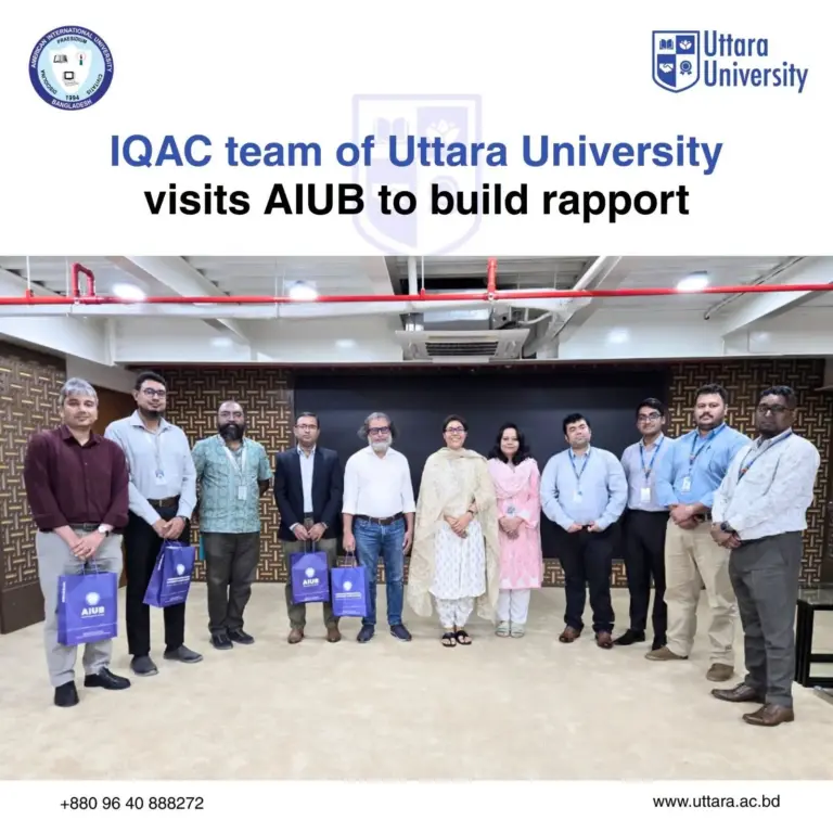 IQAC Team of Uttara University Visits AIUB to Foster Collaboration and Advance Higher Education Quality