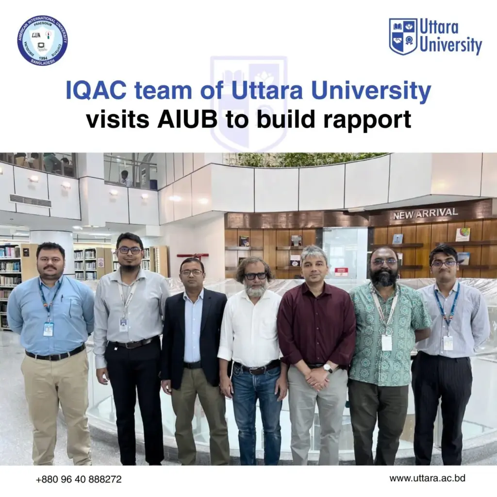 IQAC Team of Uttara University Visits AIUB to Foster Collaboration and Advance Higher Education Quality