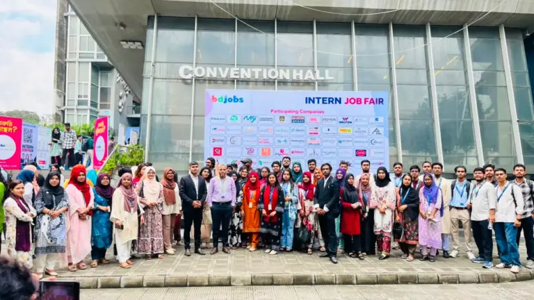 Uttara University Students Visited Intern Job Fair 2026