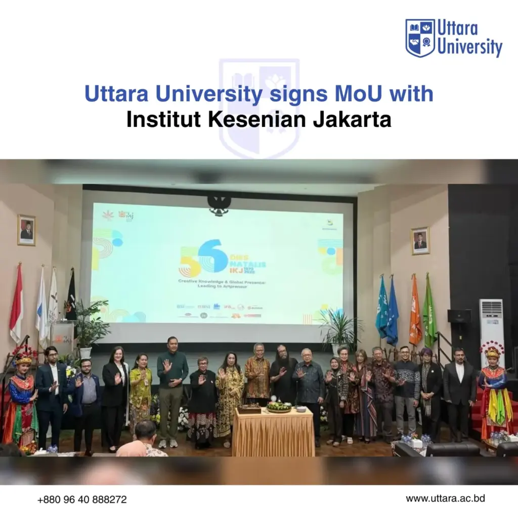 Uttara University signs MoU with Institut Kesenian Jakarta