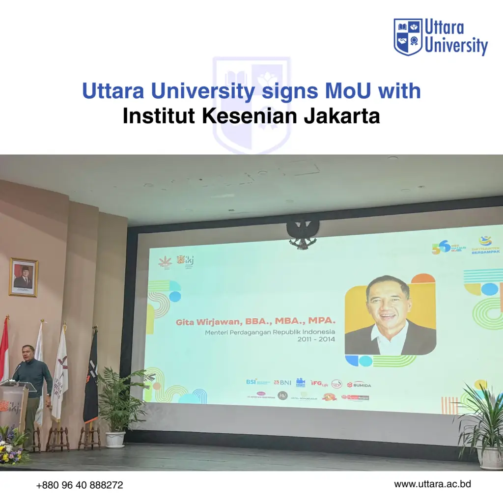Uttara University signs MoU with Institut Kesenian Jakarta