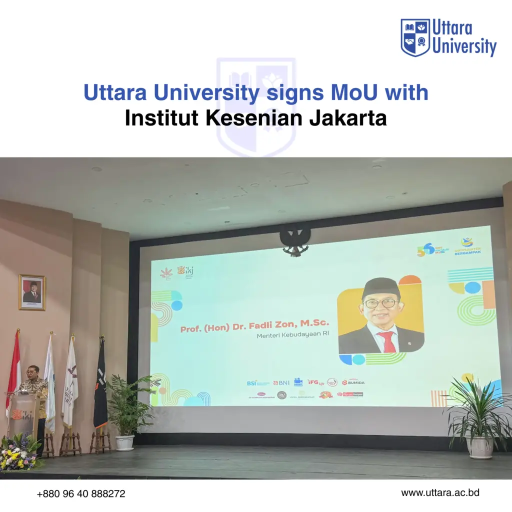Uttara University signs MoU with Institut Kesenian Jakarta
