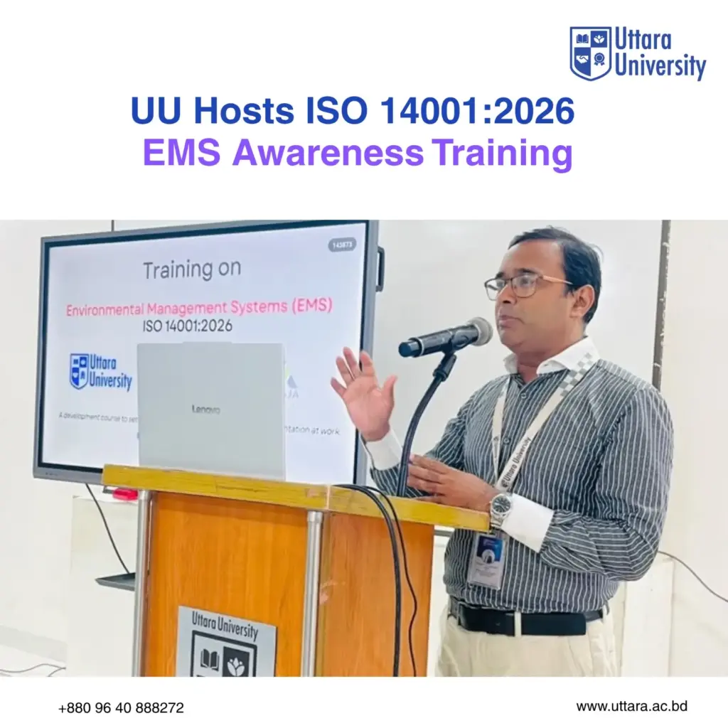 Uttara University Hosts ISO 14001:2026 EMS Awareness Training