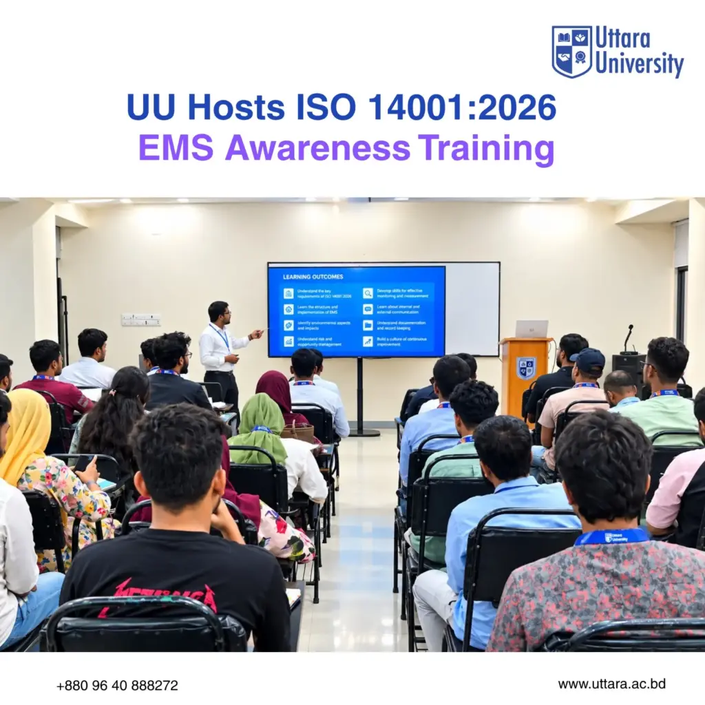 Uttara University Hosts ISO 14001:2026 EMS Awareness Training